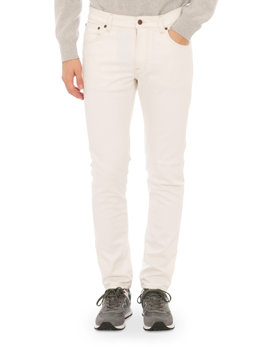 Herre | Jeans | Nudie Jeans | Lean Dean Organic Jeans Ecru White