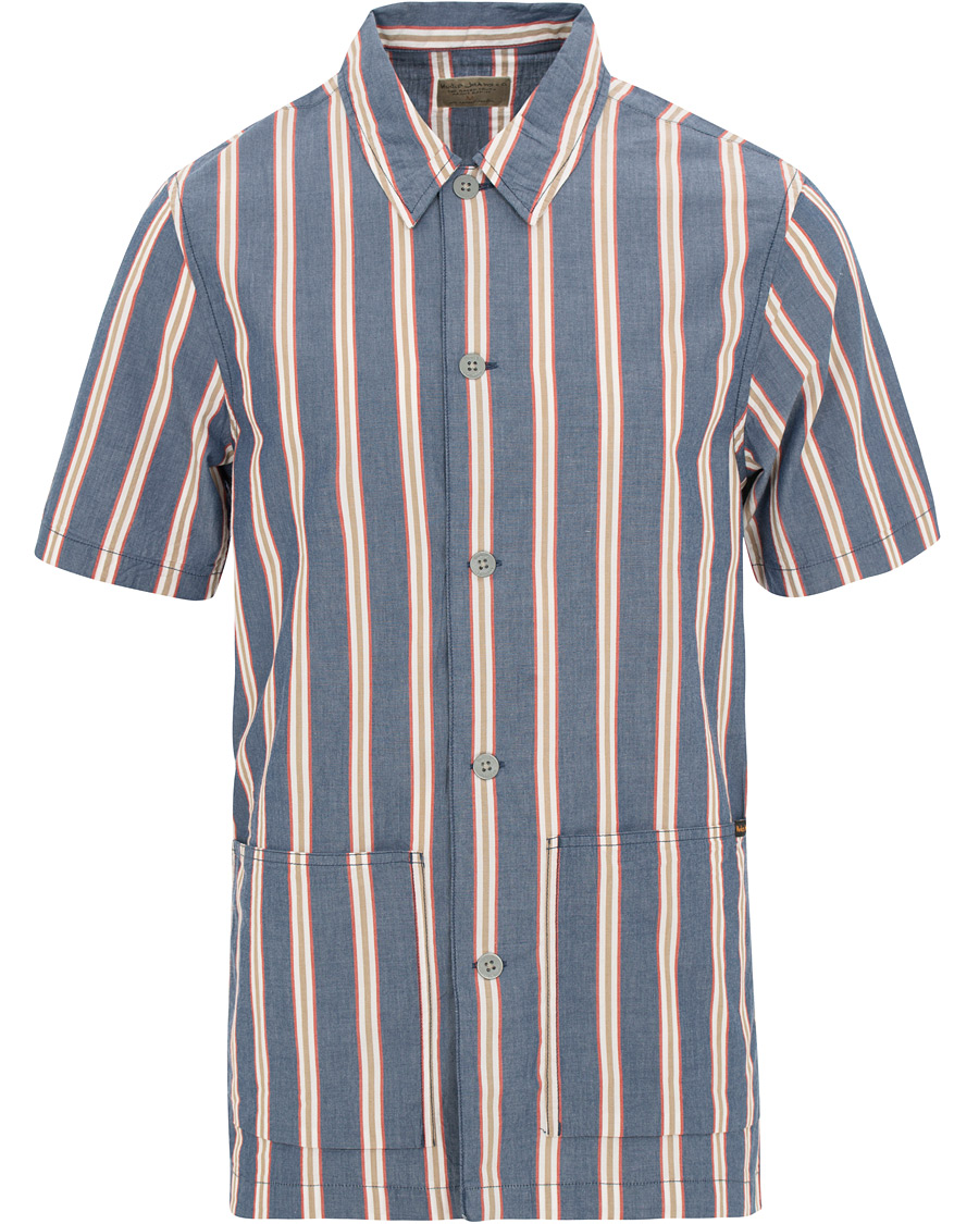 Herre | Skjorter | Nudie Jeans | Svante Sleeve Shirt Cuban Stripe