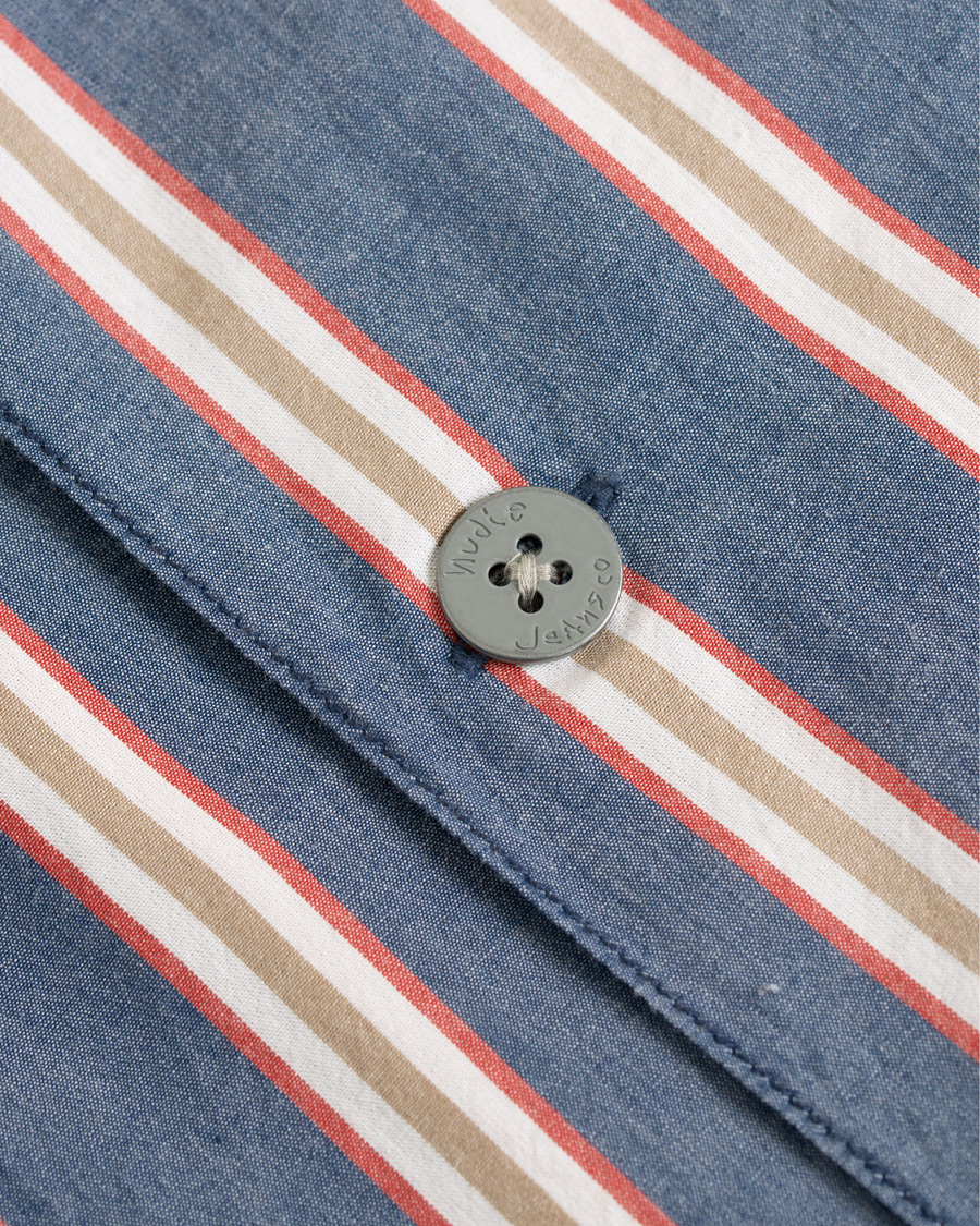 Herre | Skjorter | Nudie Jeans | Svante Sleeve Shirt Cuban Stripe