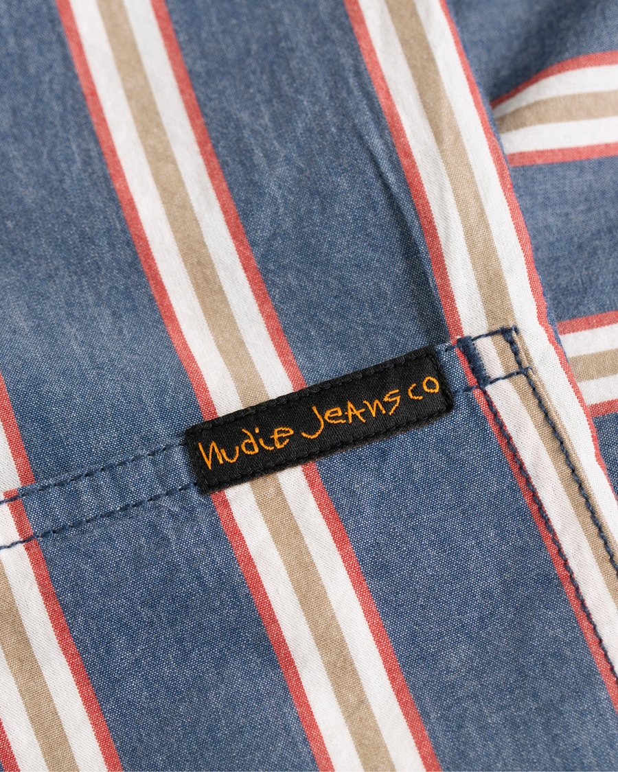 Herre | Skjorter | Nudie Jeans | Svante Sleeve Shirt Cuban Stripe
