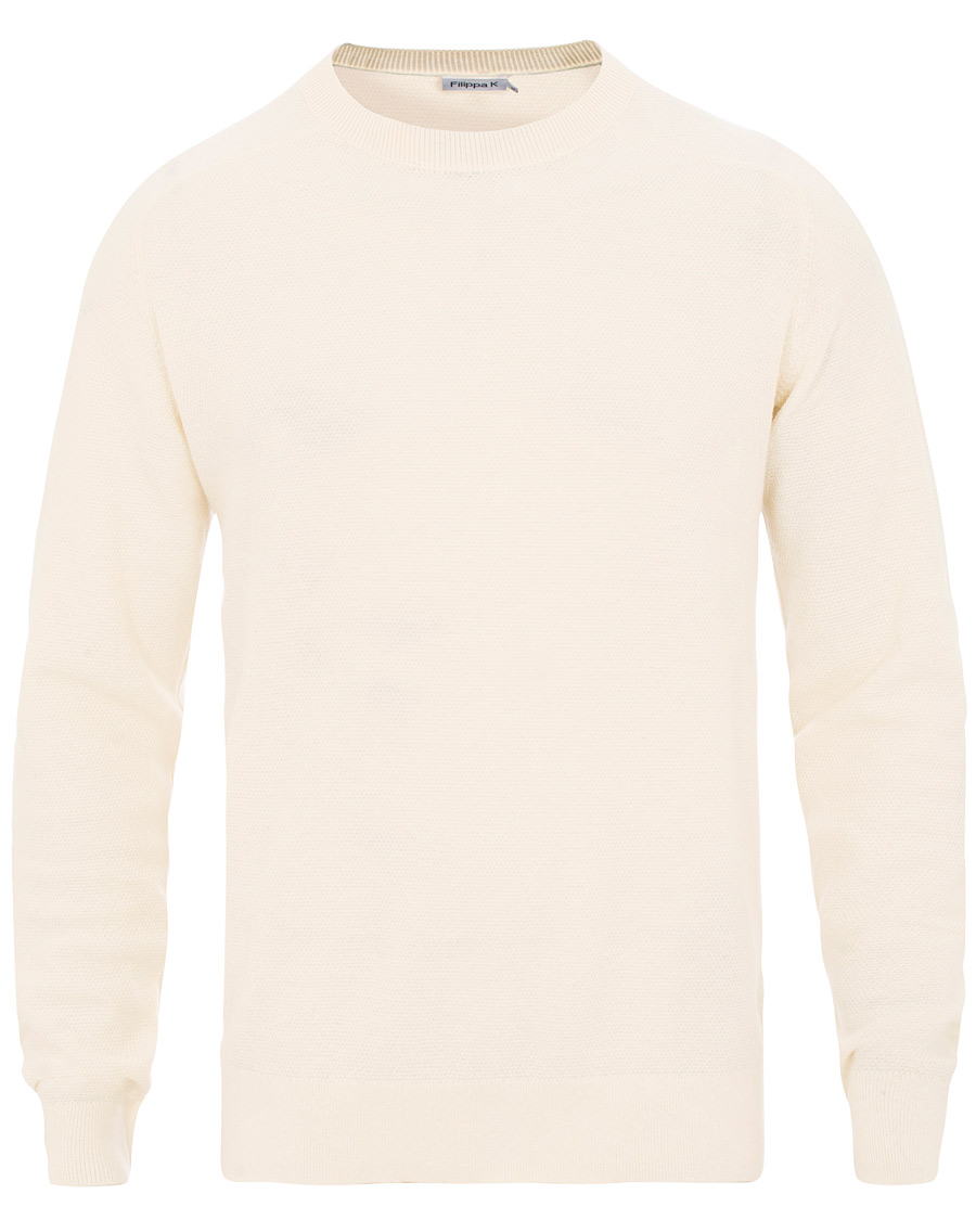 Herre | Gensere | Filippa K | Cotton Merino Mini Structure Panacotta