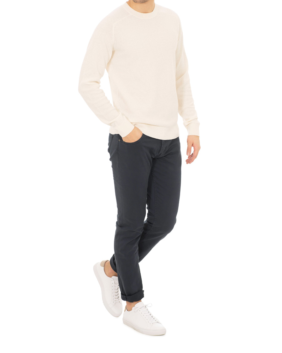 Herre | Gensere | Filippa K | Cotton Merino Mini Structure Panacotta