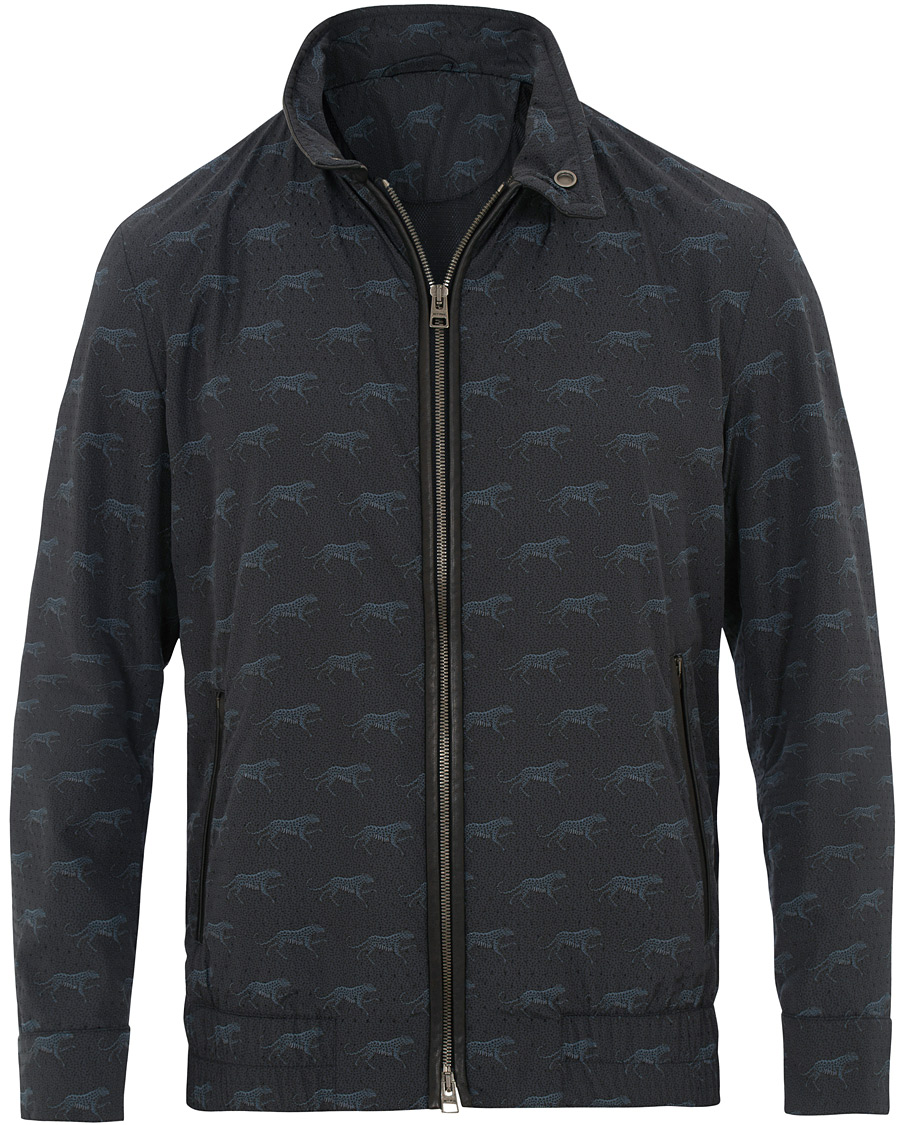 Herre | Jakker | Etro | Printed Jaguar Bomber Dark Blue