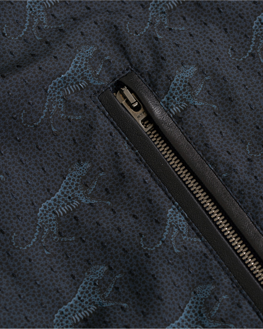 Herre | Jakker | Etro | Printed Jaguar Bomber Dark Blue