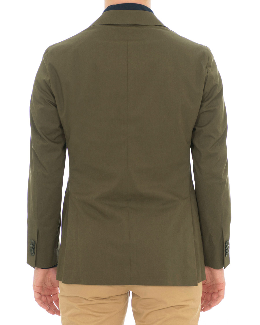 Herre | Dressjakker | Caruso | Cotton Stretch Blazer Olive Green