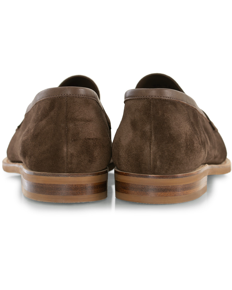 Herre | Edward Green Duke Unlined Penny Loafer Mocha Suede | Edward Green | Duke Unlined Penny Loafer Mocha Suede