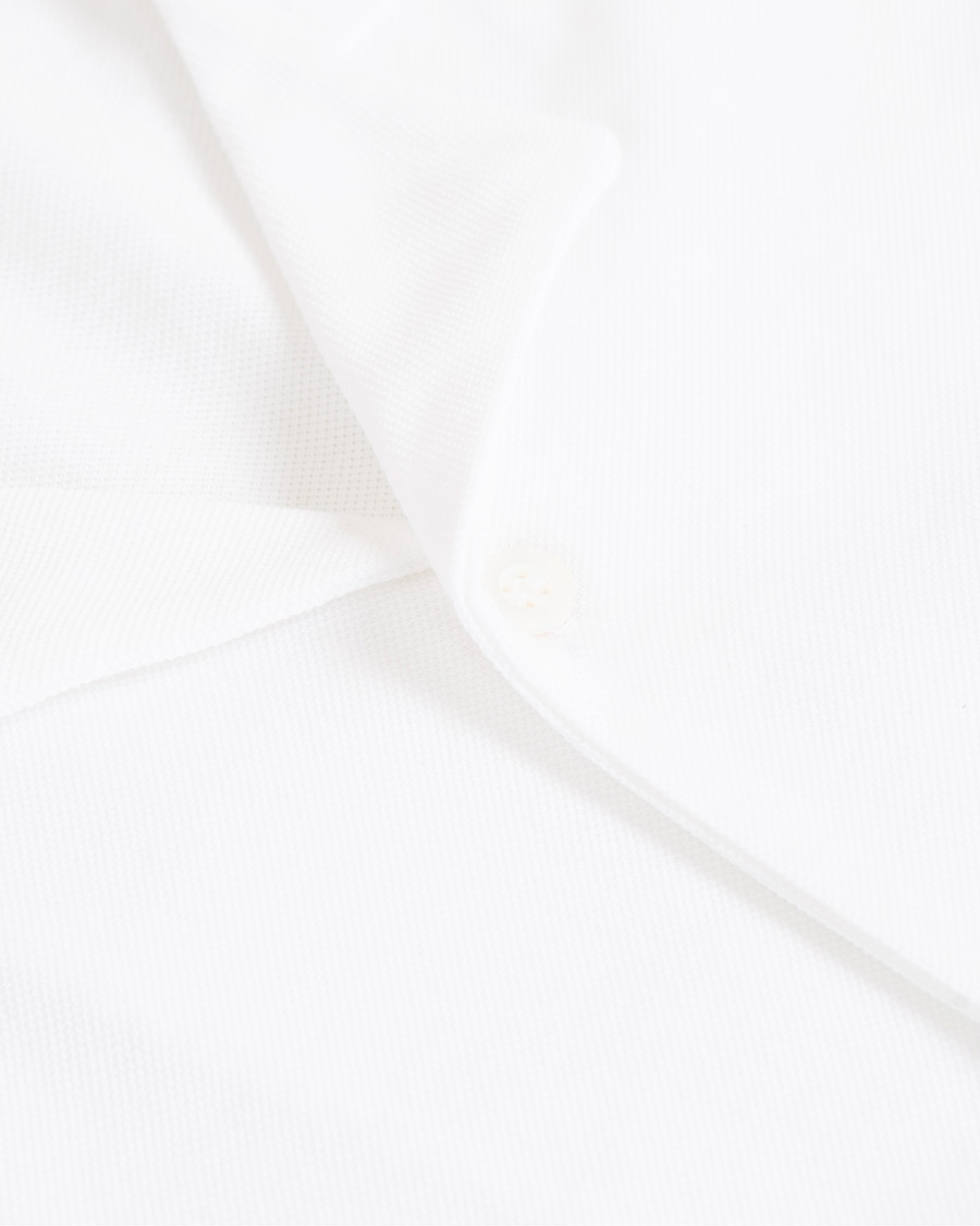 Herre | Skjorter | Sunspel | Short Sleeve Pique Shirt White