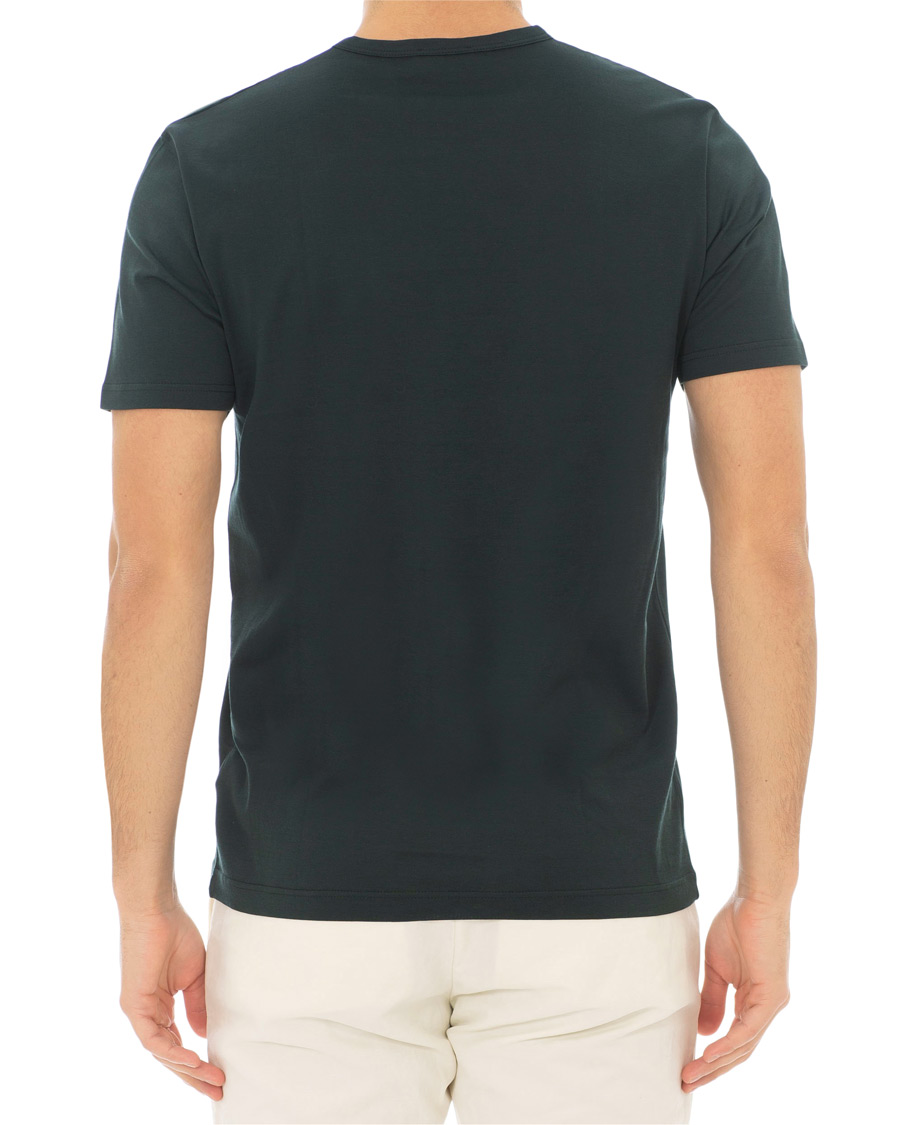Herre | T-Shirts | Sunspel | Classic Crew Neck Tee Botiglia Green