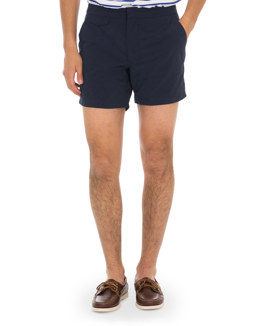 Herre | Badeshorts | Sunspel | Swim Shorts Navy