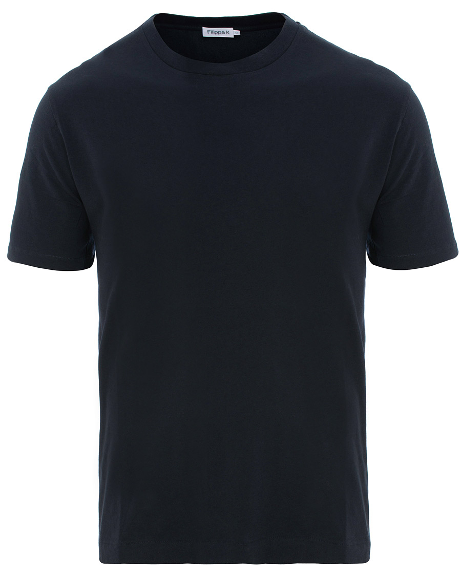 Herre | T-Shirts | Filippa K | Single Jersey Regular Tee Navy