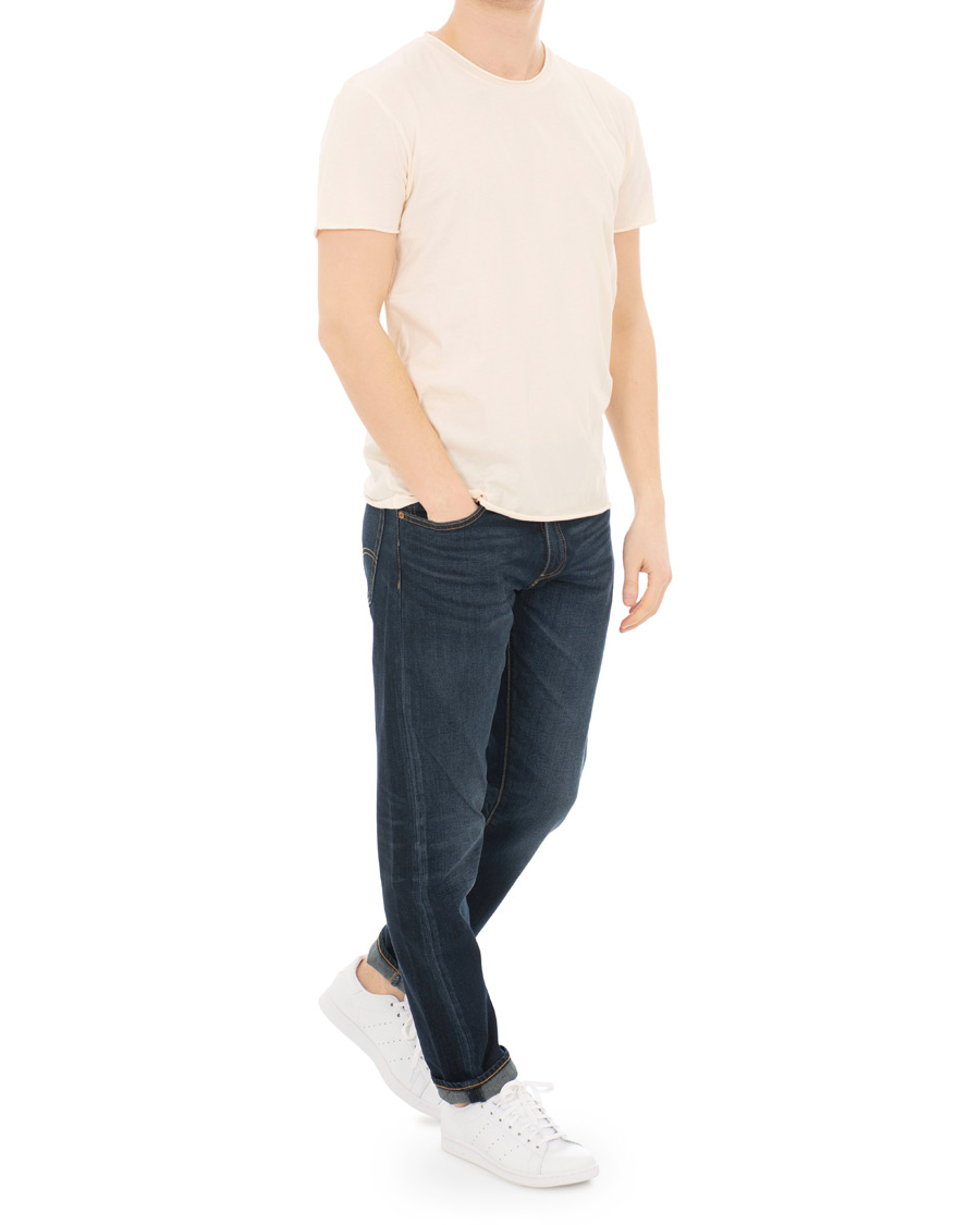 Herre | T-Shirts | Filippa K | Roll Neck Tee Panacotta