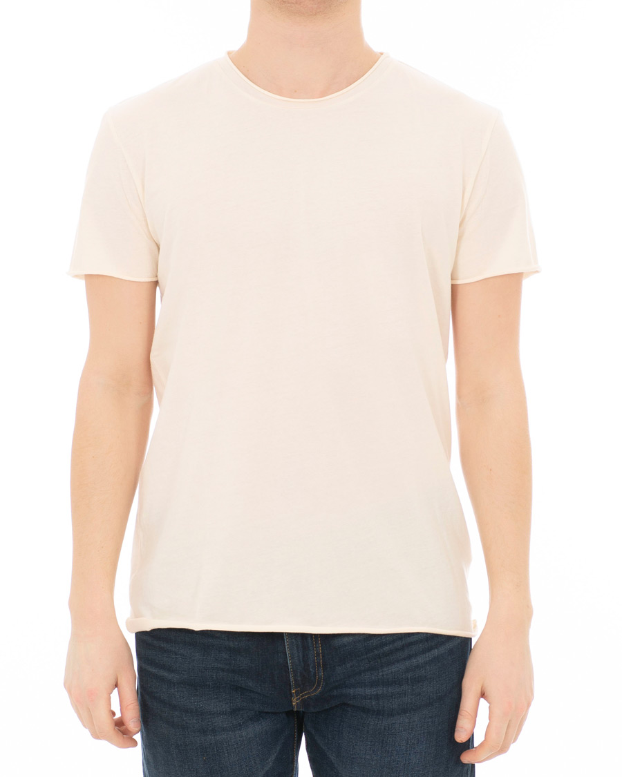 Herre | T-Shirts | Filippa K | Roll Neck Tee Panacotta