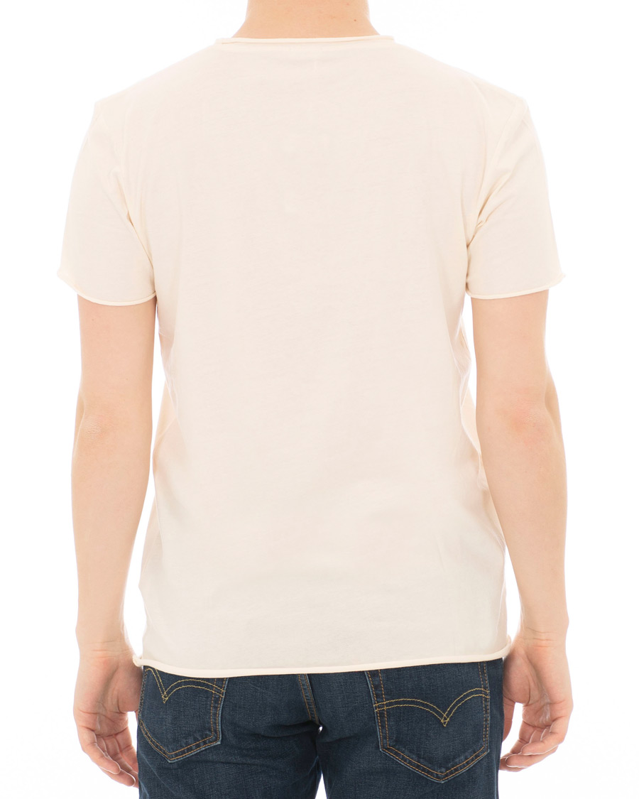 Herre | T-Shirts | Filippa K | Roll Neck Tee Panacotta