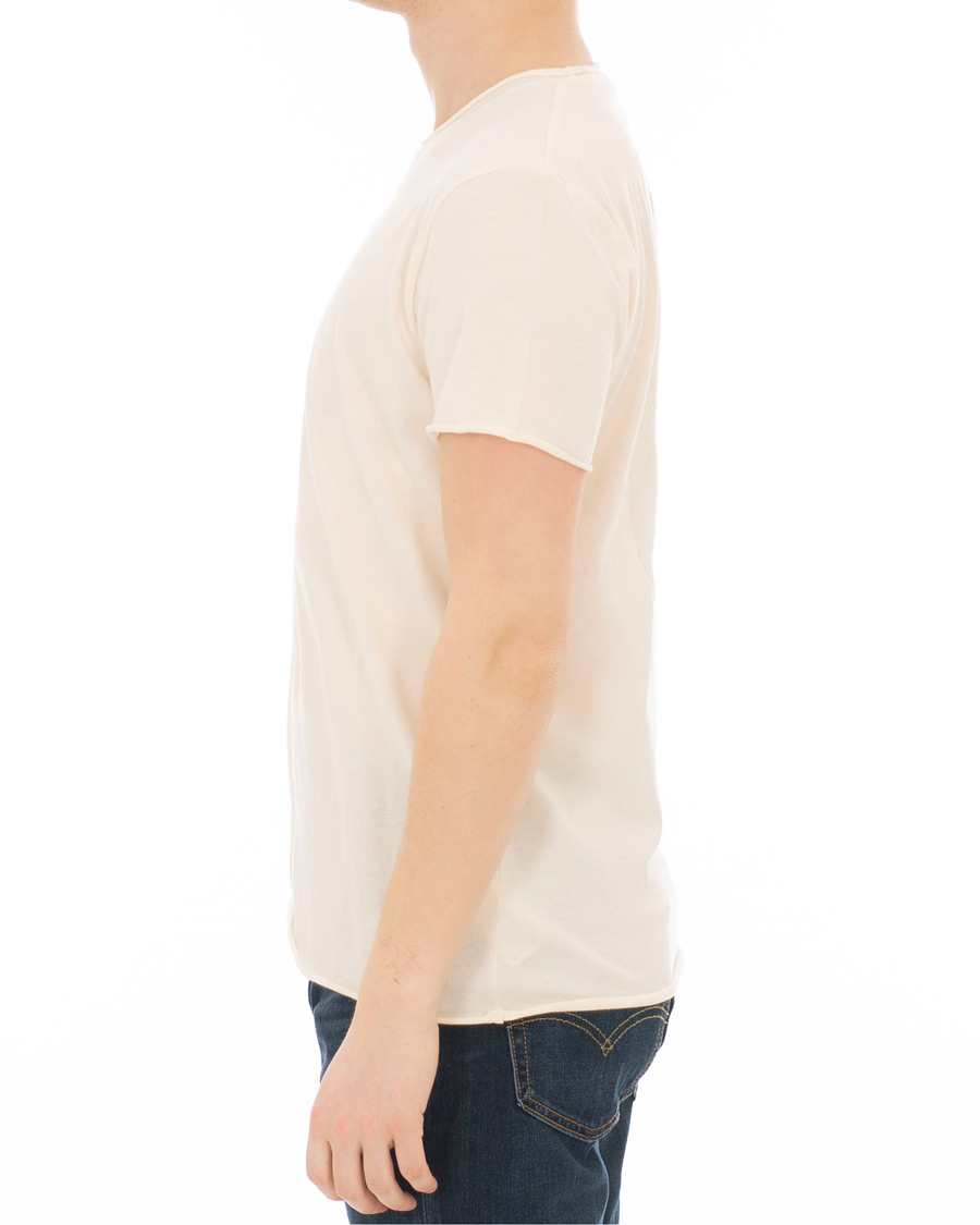 Herre | T-Shirts | Filippa K | Roll Neck Tee Panacotta