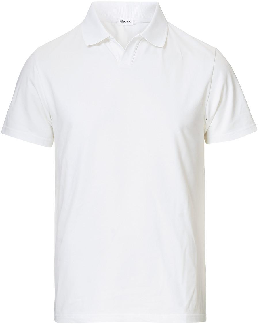 Herre |  | Filippa K | Soft Lycra Polo T-Shirt White