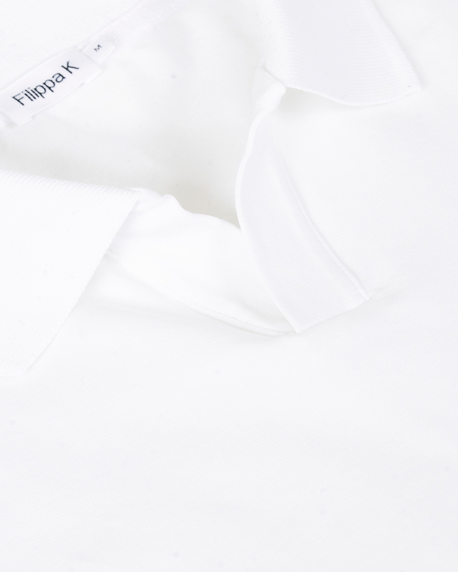 Herre | Pikéer | Filippa K | Soft Lycra Polo T-Shirt White
