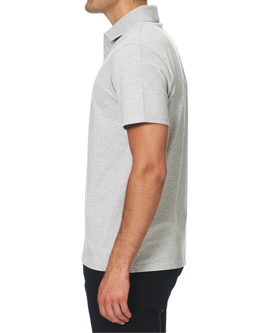 Herre | Pikéer | Filippa K | Soft Lycra Polo T-Shirt Light Grey Melange