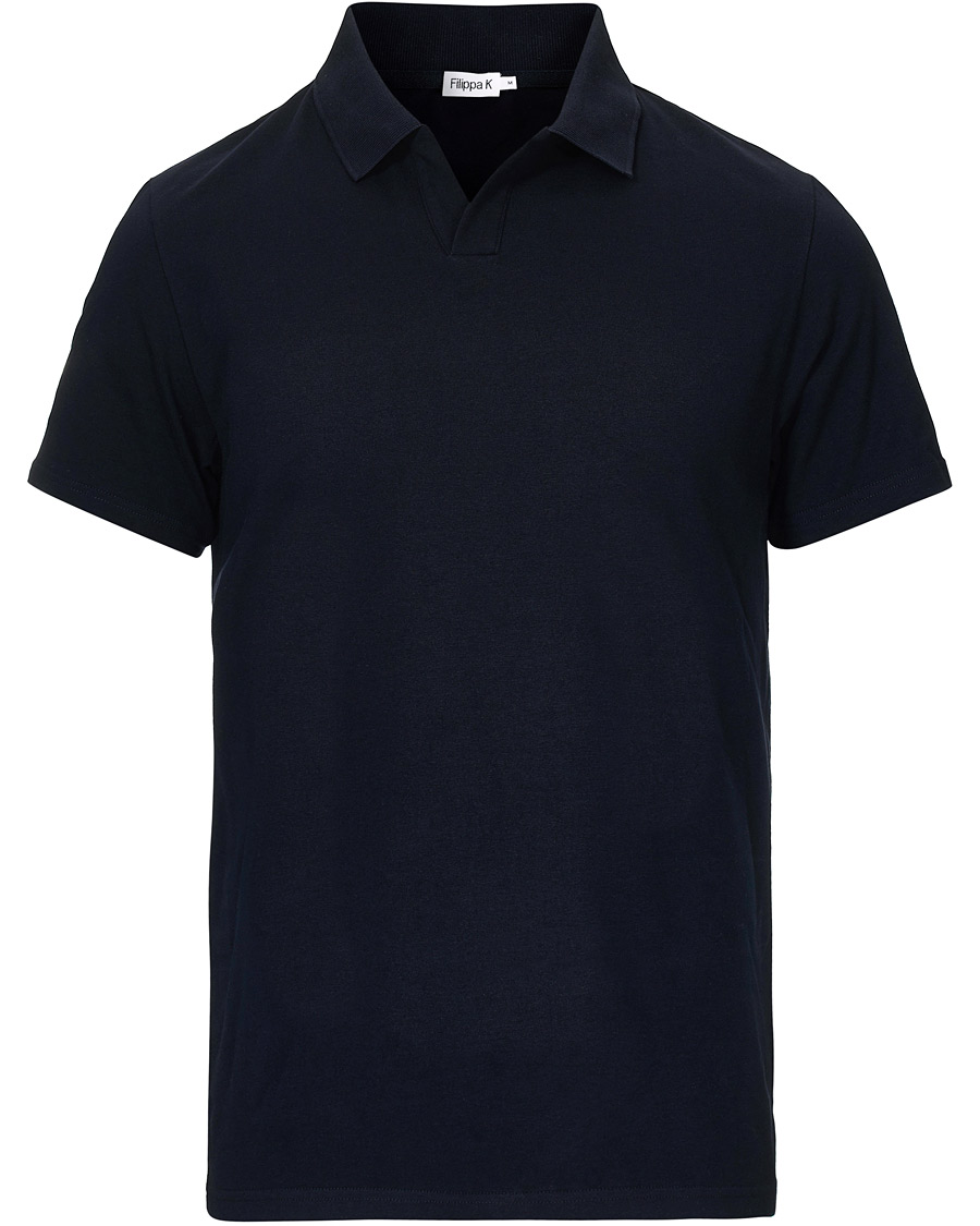 Herre |  | Filippa K | Soft Lycra Polo T-Shirt Navy