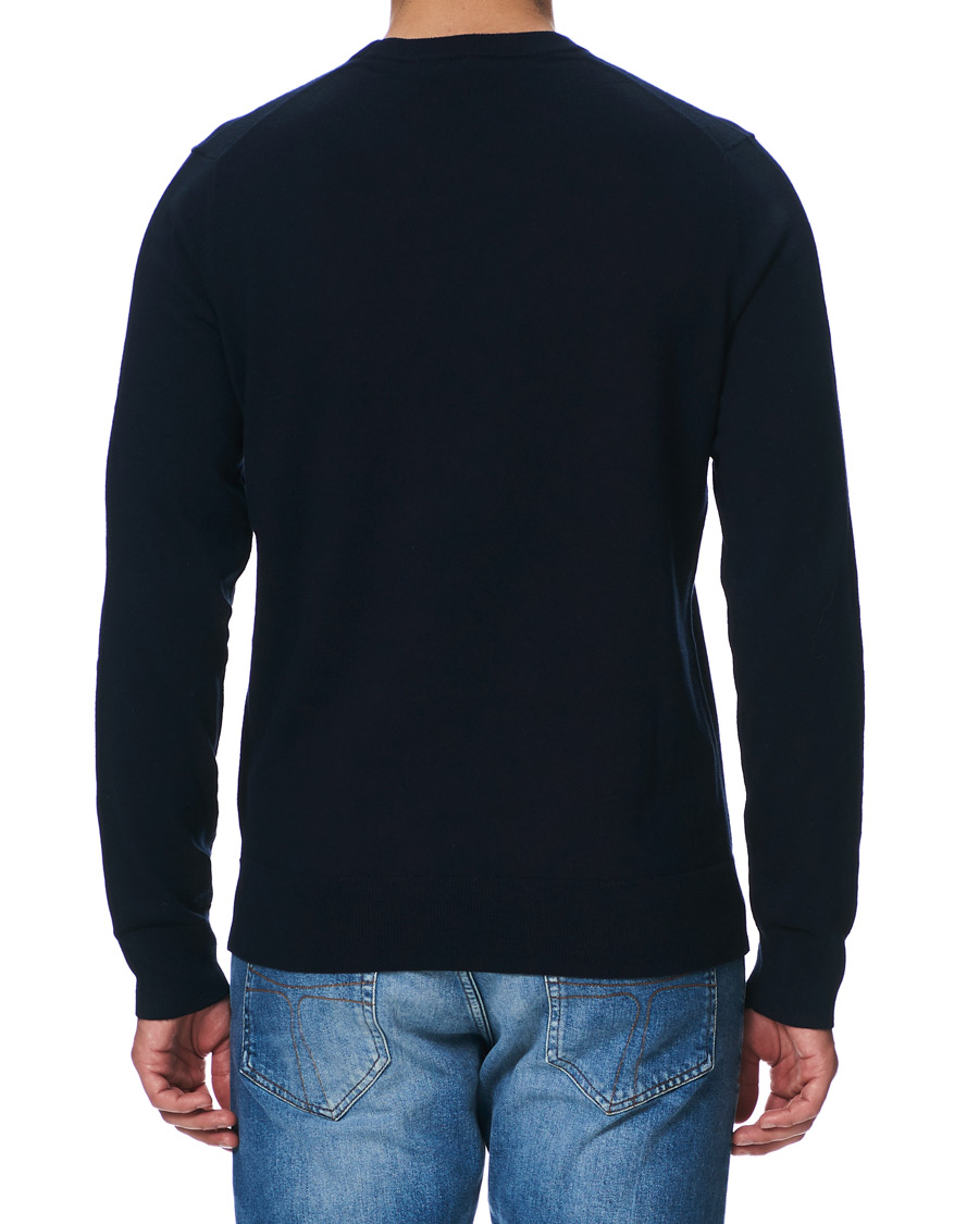 Herre | Gensere | Filippa K | Cotton Merino Basic Sweater Navy