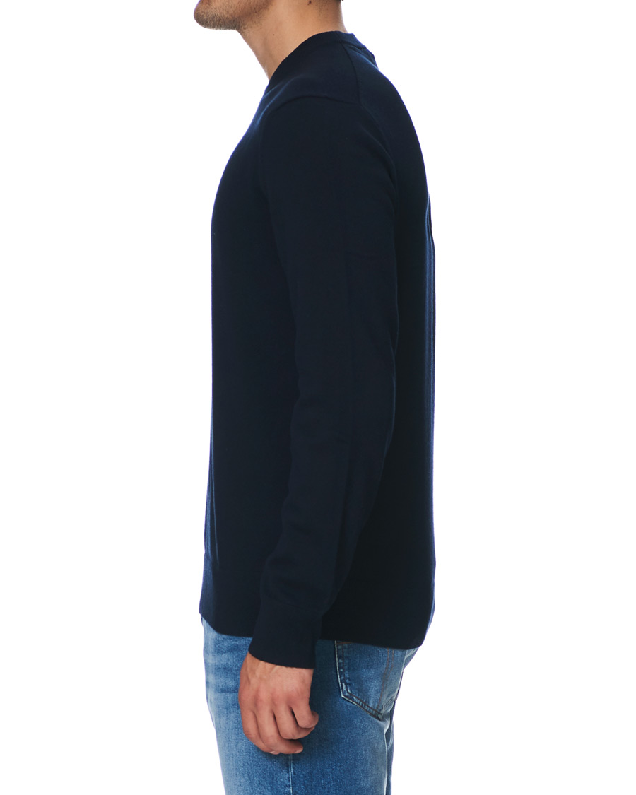 Herre | Gensere | Filippa K | Cotton Merino Basic Sweater Navy
