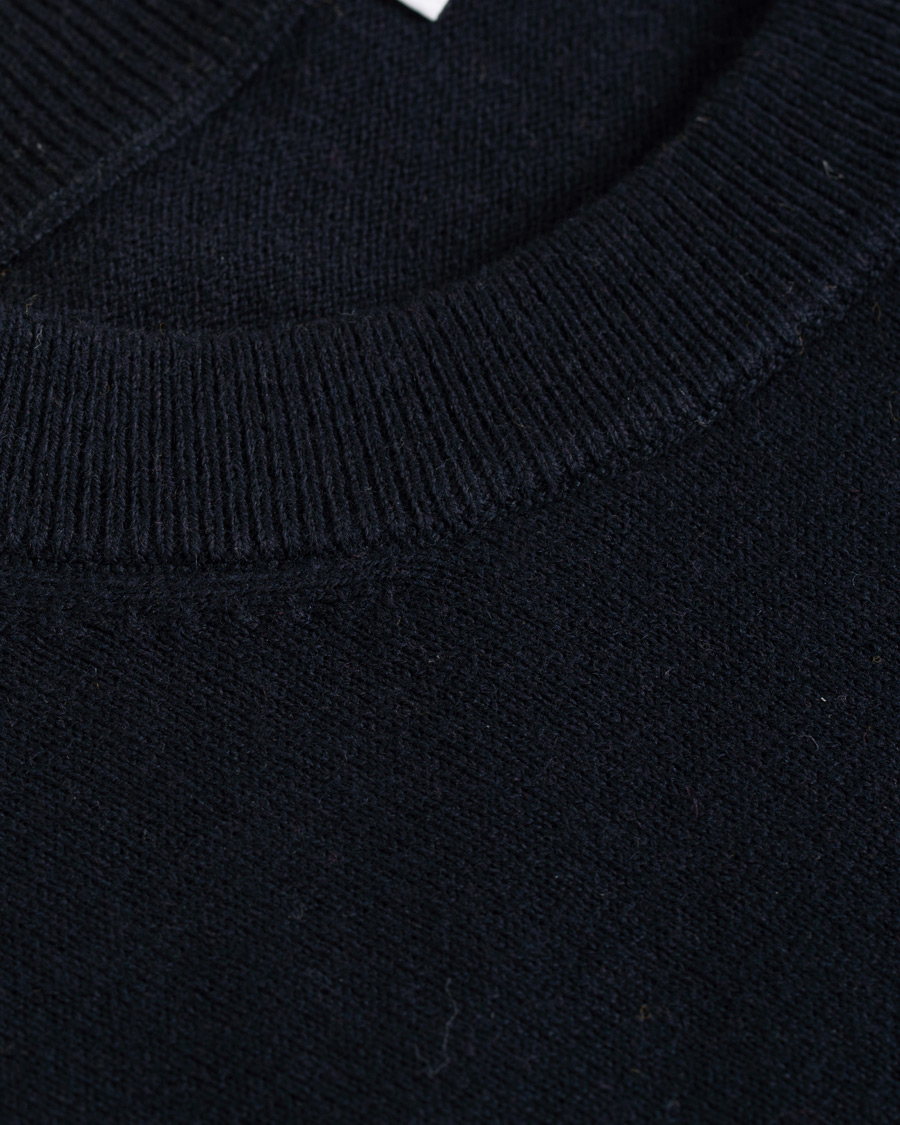Herre | Gensere | Filippa K | Cotton Merino Basic Sweater Navy