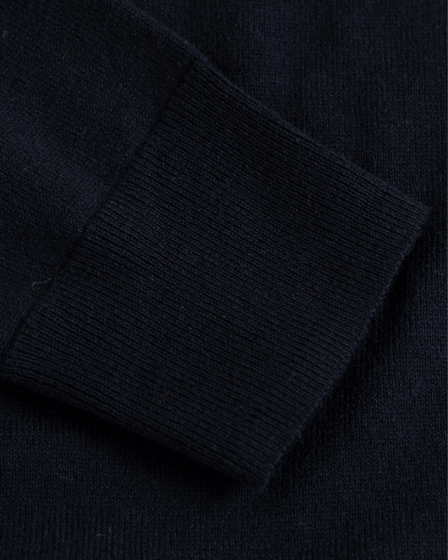 Herre | Gensere | Filippa K | Cotton Merino Basic Sweater Navy