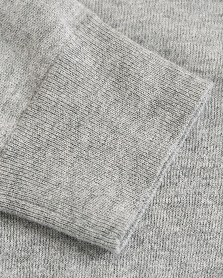 Herre | Gensere | Filippa K | Cotton Merino Basic Sweater Light Grey Melange
