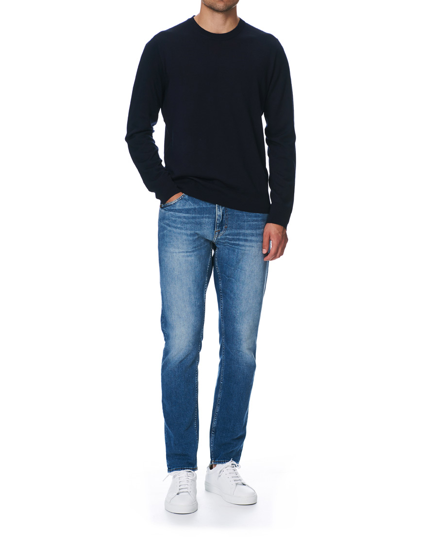 Herre | Gensere | Filippa K | Merino Round Neck Sweater Navy