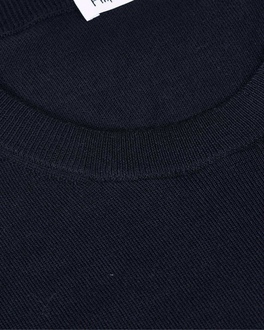 Herre | Gensere | Filippa K | Merino Round Neck Sweater Navy