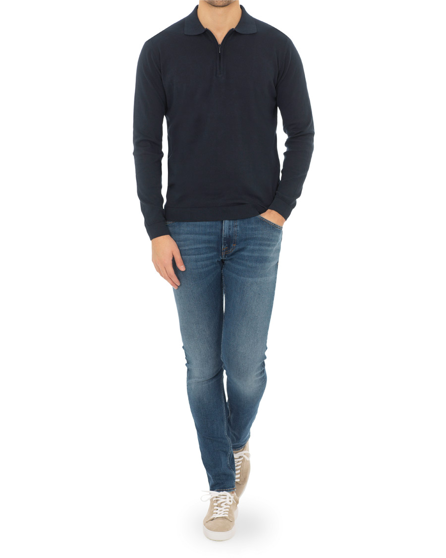 Herre | Jeans | Tiger of Sweden Jeans | Evolve Super Stretch Jeans Medium Blue
