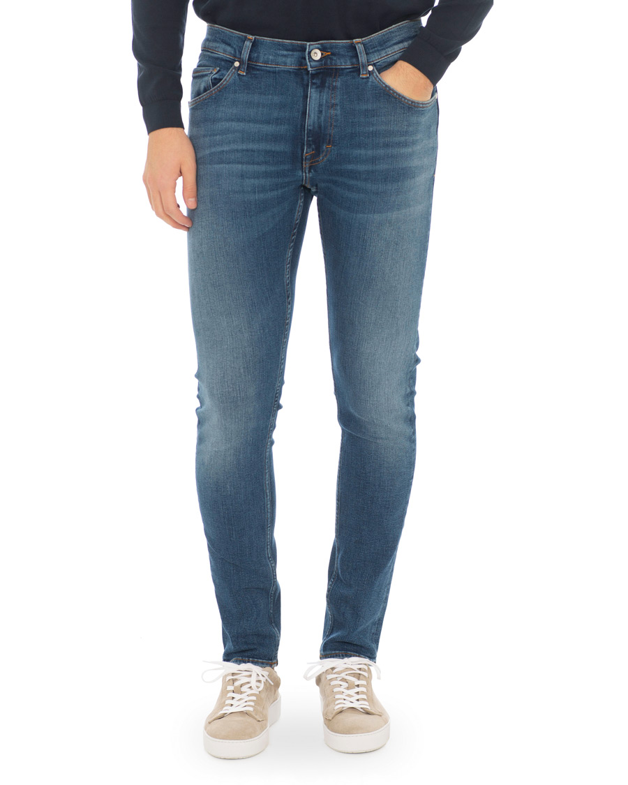 Herre | Jeans | Tiger of Sweden Jeans | Evolve Super Stretch Jeans Medium Blue