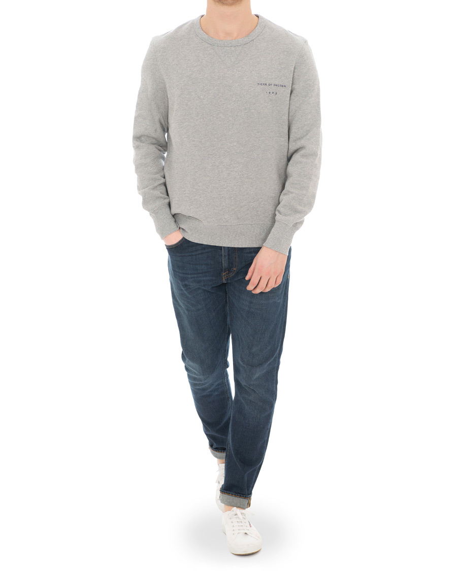 Herre | Gensere | Tiger of Sweden | Dinos Sweatshirt Grey Melange