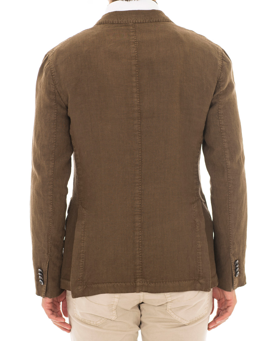 Herre | Dressjakker | Boglioli | K Jacket Linen Blazer Brown
