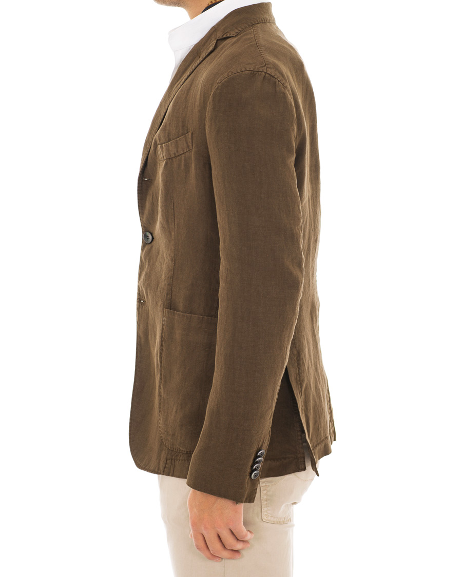 Herre | Dressjakker | Boglioli | K Jacket Linen Blazer Brown