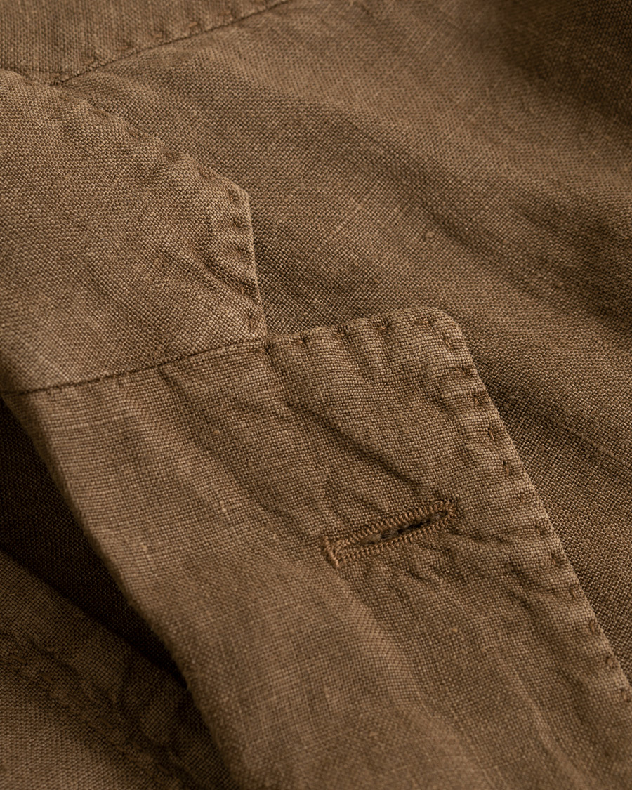 Herre | Dressjakker | Boglioli | K Jacket Linen Blazer Brown