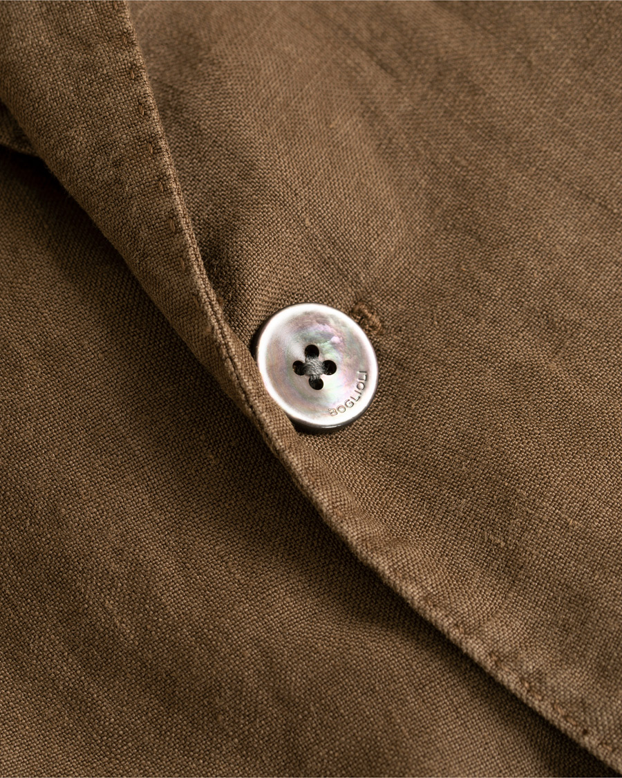 Herre | Dressjakker | Boglioli | K Jacket Linen Blazer Brown