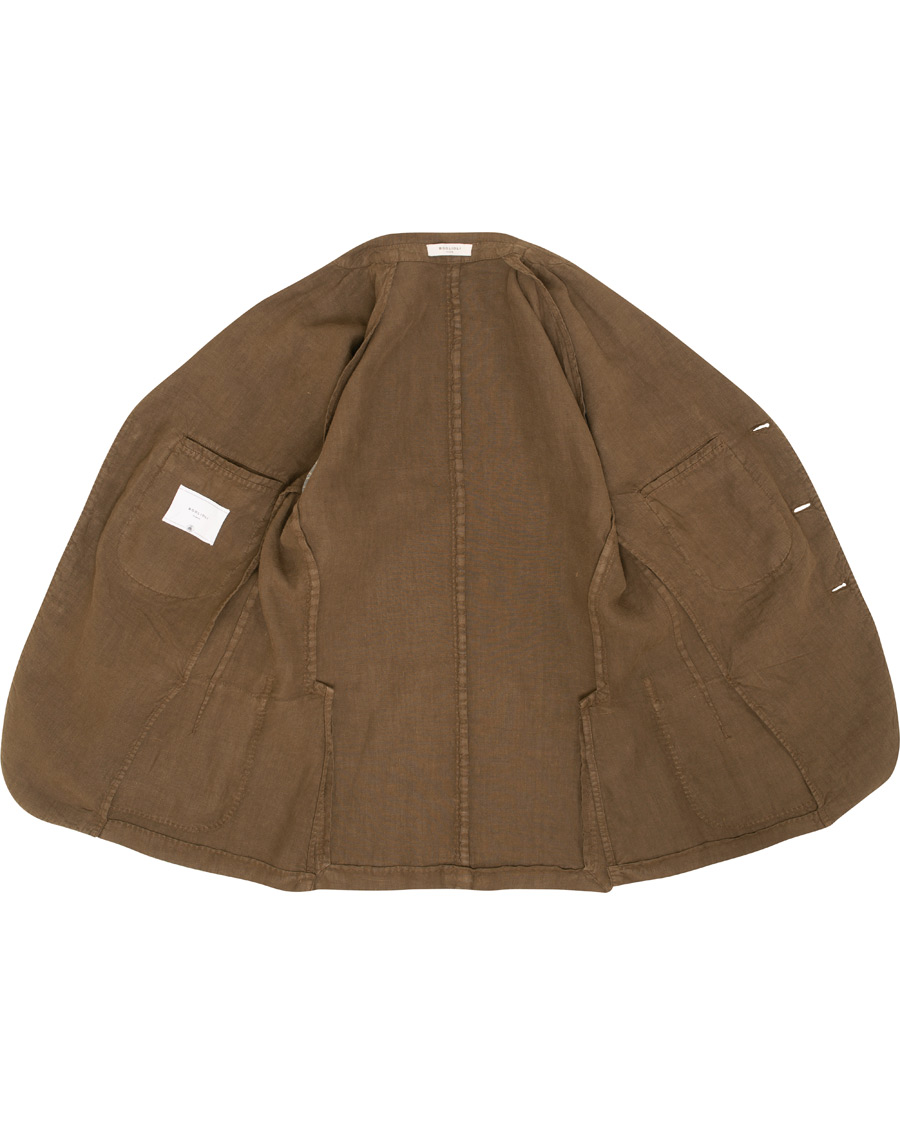 Herre | Dressjakker | Boglioli | K Jacket Linen Blazer Brown