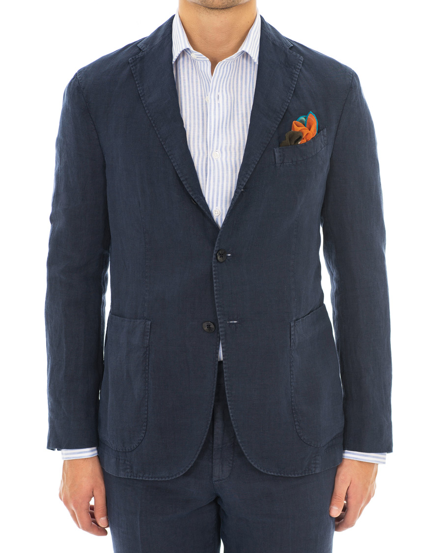 Herre | Dresser | Boglioli | K Jacket Linen Suit Navy