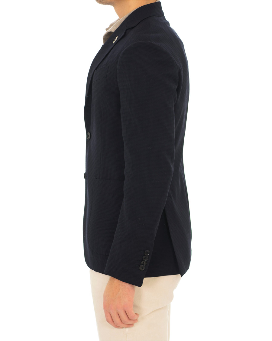 Herre | Dressjakker | Lardini | Wool Cotton Travel Blazer Navy