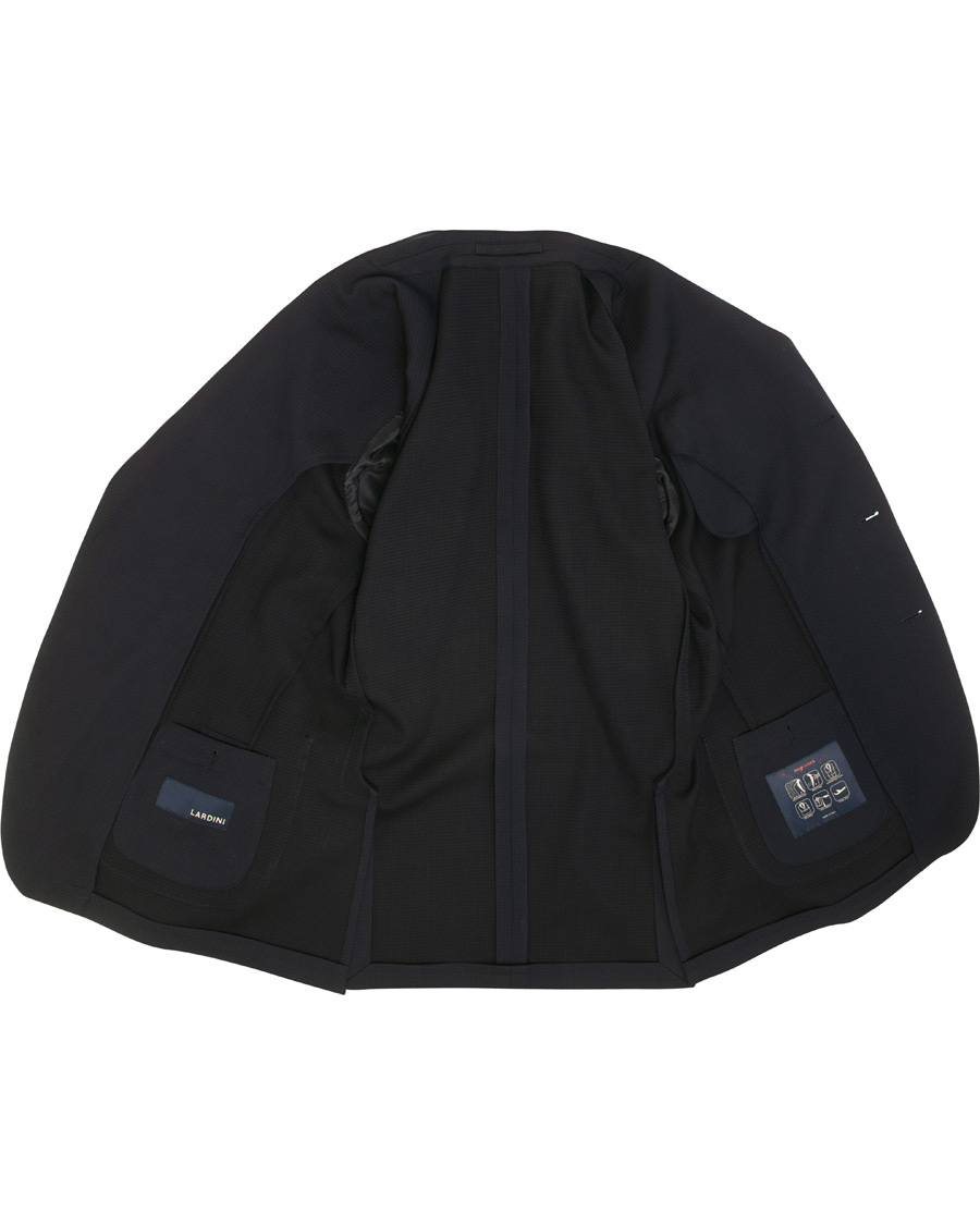 Herre | Dressjakker | Lardini | Wool Cotton Travel Blazer Navy