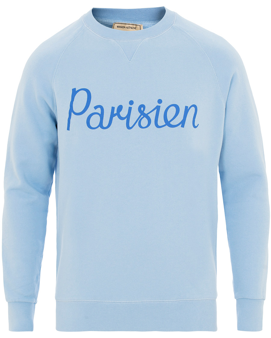 Herre | Gensere | Maison Kitsuné | Sweatshirt Parisien Light Blue