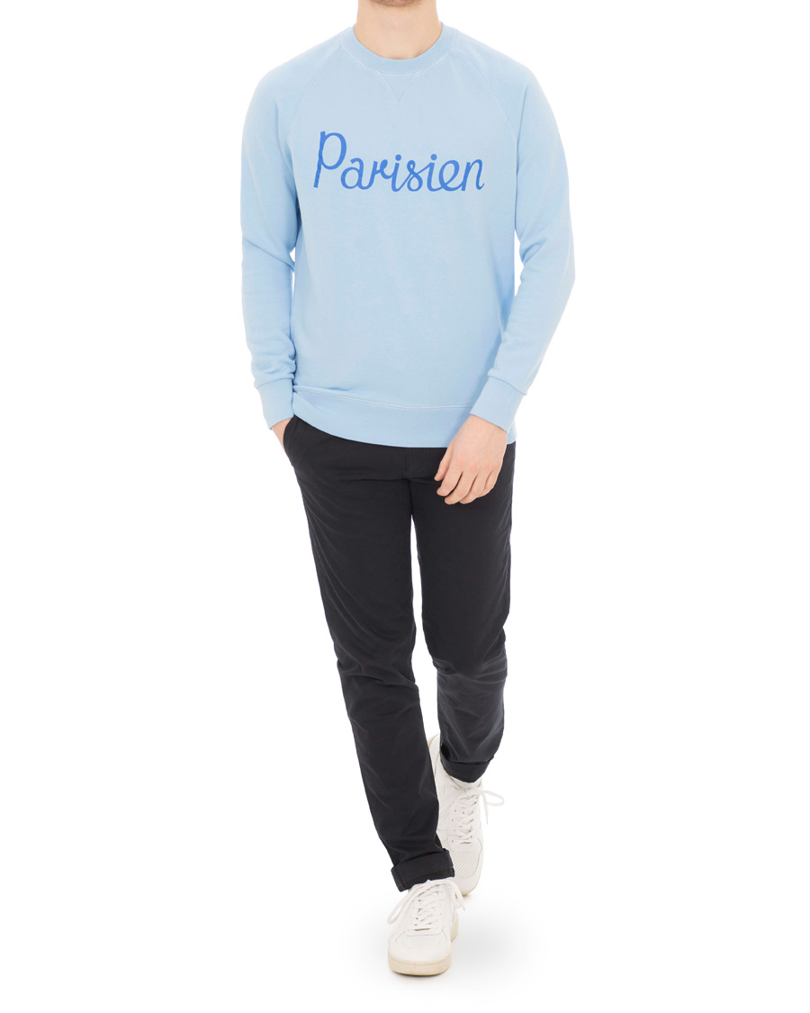 Herre | Gensere | Maison Kitsuné | Sweatshirt Parisien Light Blue