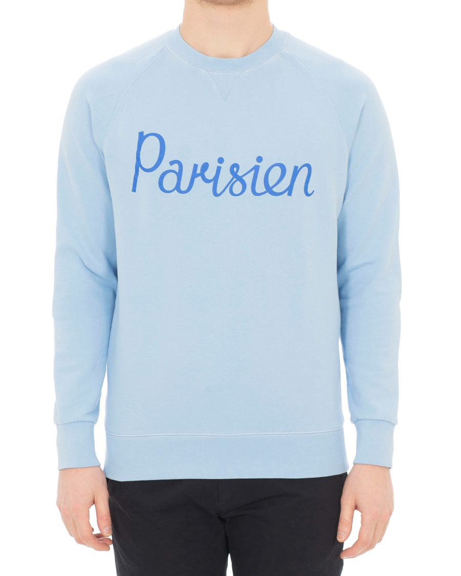 Herre | Gensere | Maison Kitsuné | Sweatshirt Parisien Light Blue