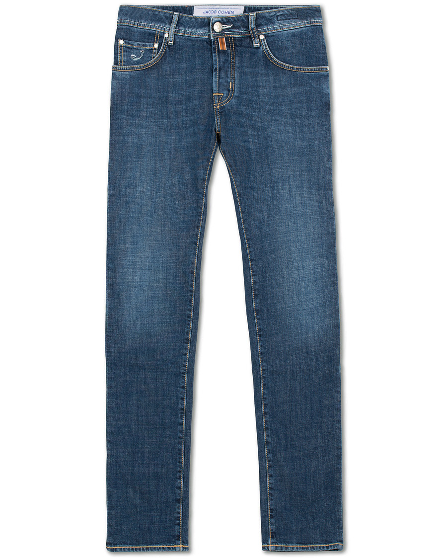 Herre | Jeans | Jacob Cohën | 622 Slim Fit Jeans Mid Blue 