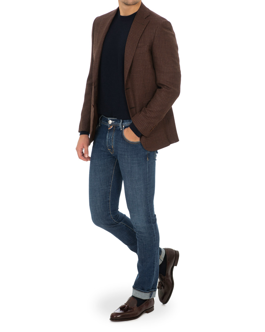 Herre | Jeans | Jacob Cohën | 622 Slim Fit Jeans Mid Blue 