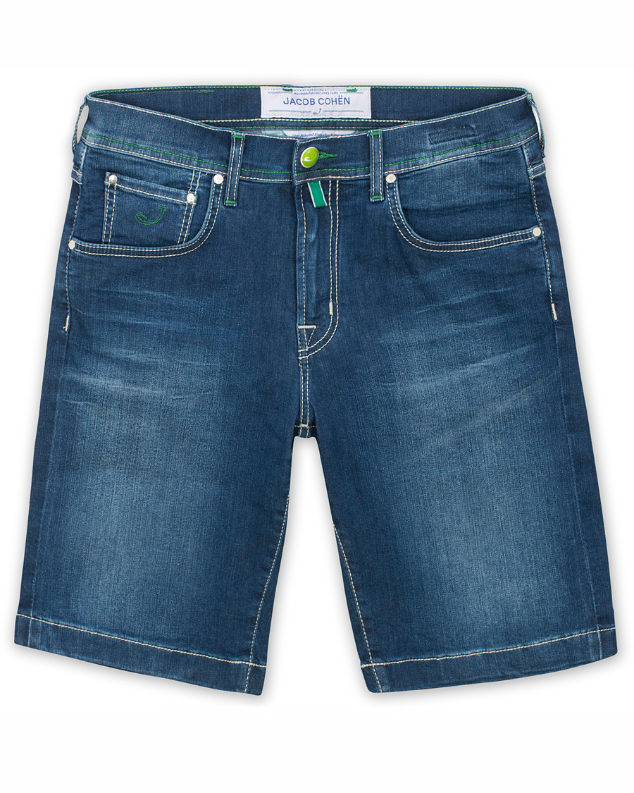 Herre | Shorts | Jacob Cohën | 6636 Jeans Shorts Dark Blue