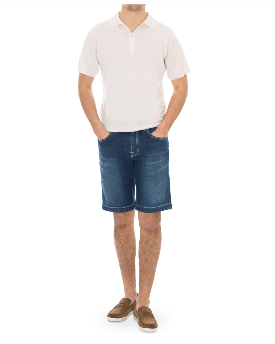 Herre | Shorts | Jacob Cohën | 6636 Jeans Shorts Dark Blue