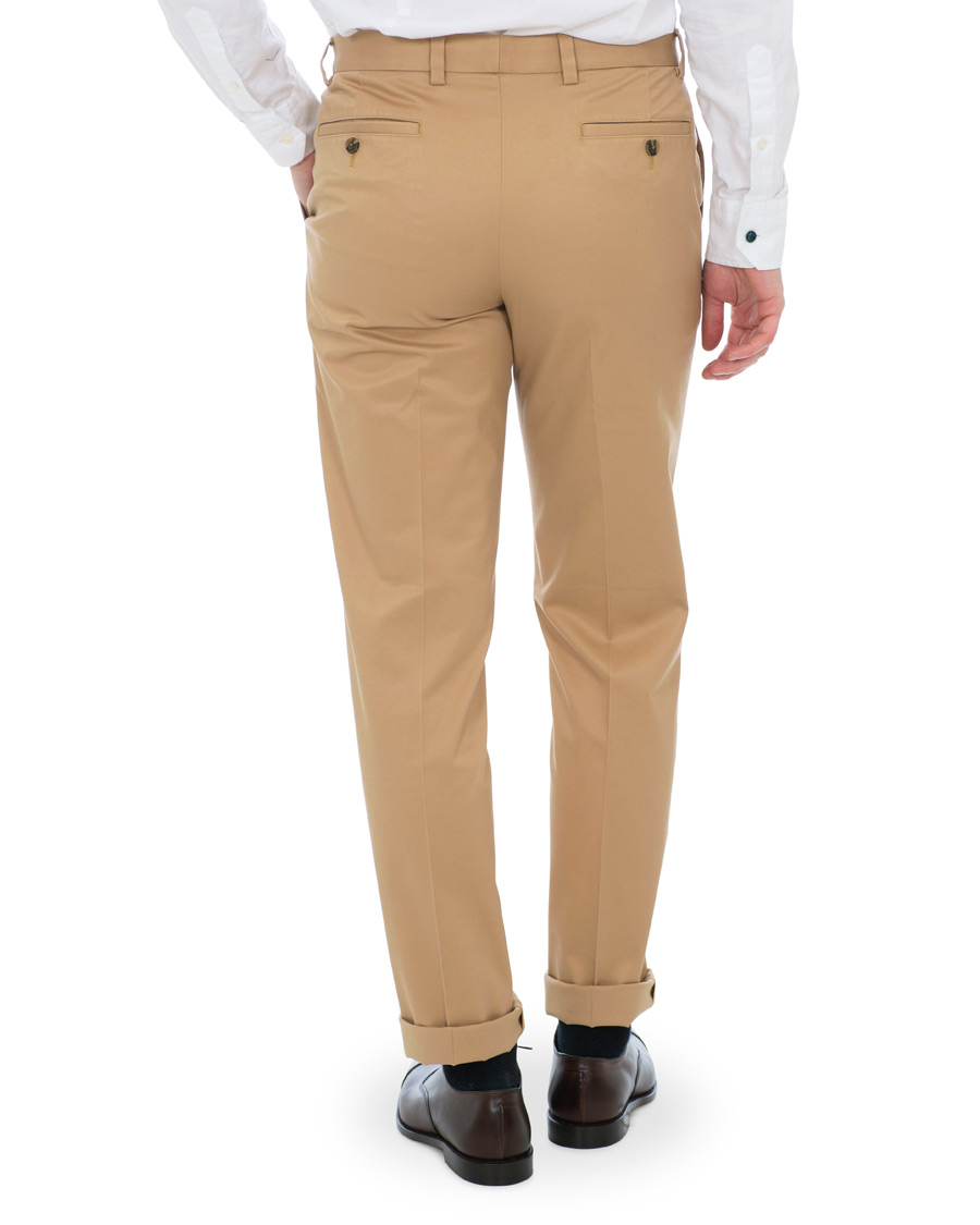 Herre | Bukser | Brooks Brothers | Milano Stretch Chino Khaki W31L34