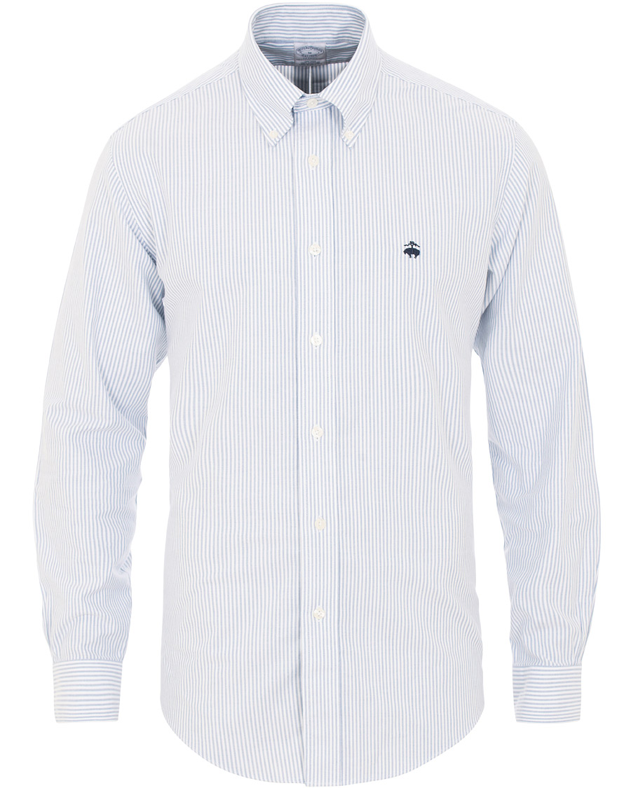 Herre | Skjorter | Brooks Brothers | Regent Fit Non Iron Oxford Button Down Shirt Blue/White
