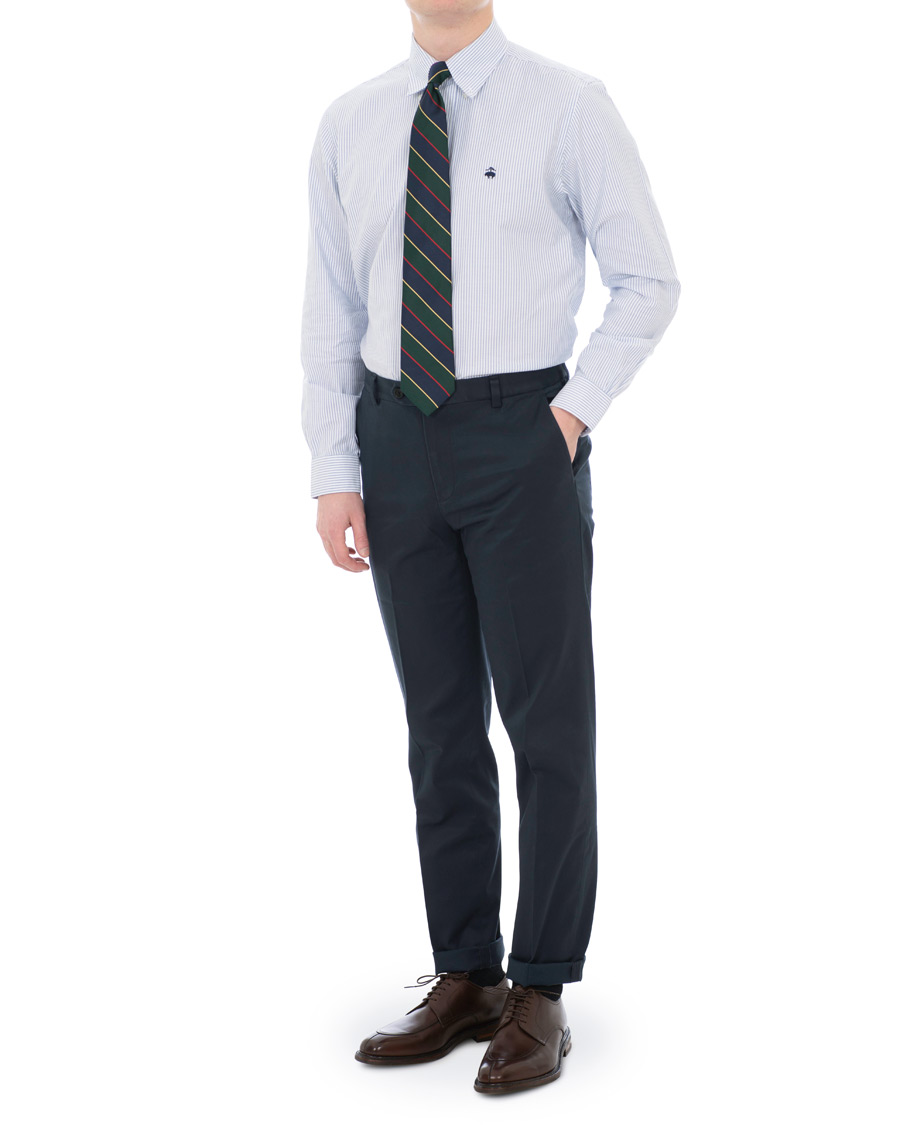 Herre | Skjorter | Brooks Brothers | Regent Fit Non Iron Oxford Button Down Shirt Blue/White
